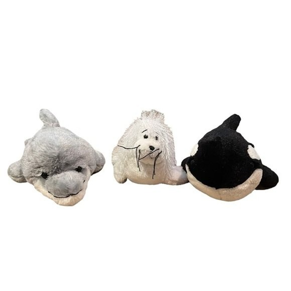 Webkinz Ganz Lot of 3 - Dolphin, Orca and Seal - NO Codes - Picture 1 of 7